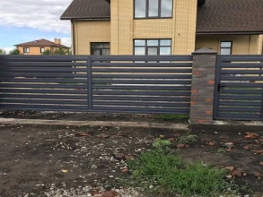 Забор жалюзи 72 метра фото в Рязановском